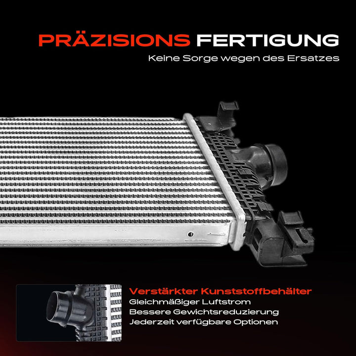 Frankberg Ladeluftkühler Turbokühler Kompatibel mit Astra J 2009-2015 Cascada 2013-2018 Astra MK VI