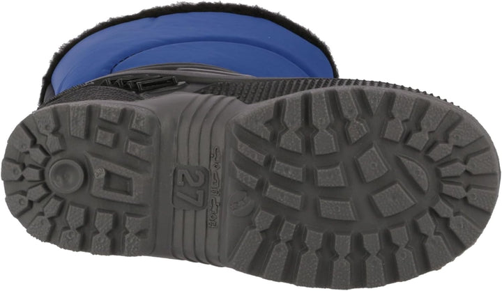 Lico Unisex Kinder Terra Gummistiefel 25 EU Schwarz Blau, 25 EU Schwarz Blau