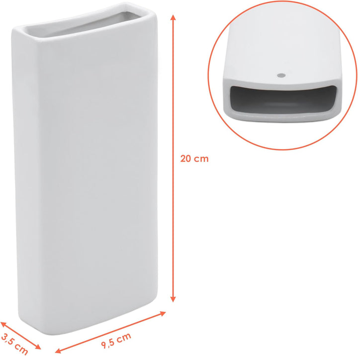 Keramik Luftbefeuchter eckig für Heizkörper 4er Set - 20 x 9 cm - Wasserverdunster zum Einhängen an