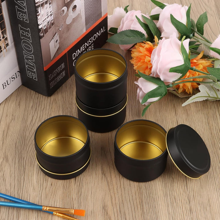 24er-Set Kerzendosen, 65 x 45mm Runde Kerzenbehälter, 120ml Kerzengläs