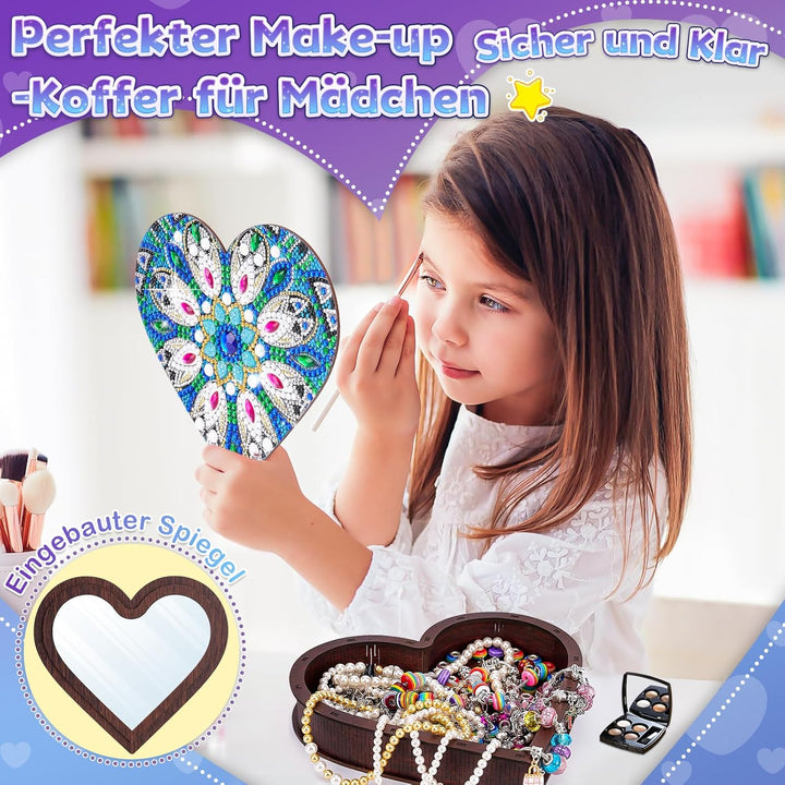 Geschenke für Mädchen 6 7 8 9 10 Jahre: Bastelset Kinder 5-12 Jahre Geburtstagsgeschenke, Diamond Pa