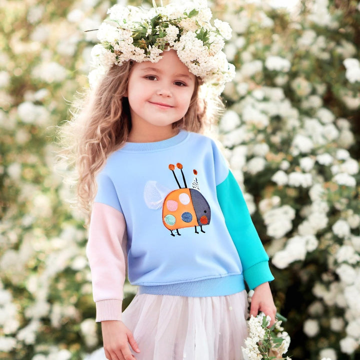 Mädchen Pullover für Kinder Langarmshirt Baumwolle Sweatshirt Winter Kleidung Langarm Tops 1-7 Jahre