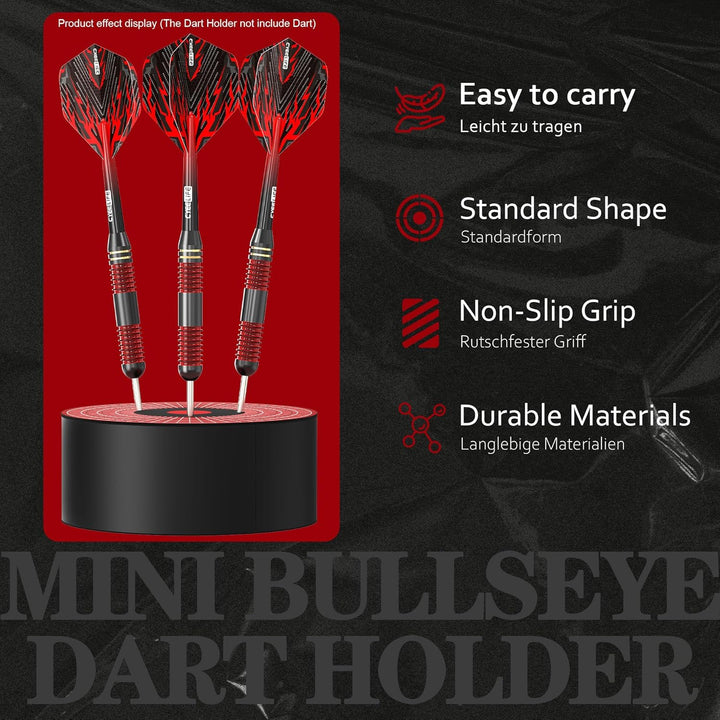 CyeeLife Mini Dart Dock - Dartpfeile Halterung - Dartscheibe Form Premium Sisal Dartständer - Stilvo