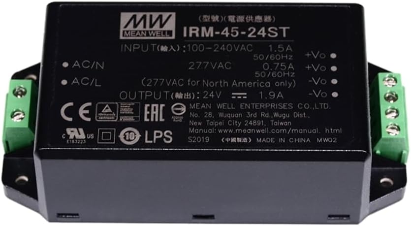 Mean Well IRM 45W 3.8A Schaltnetzteil IRM-45-5, IRM-45-5