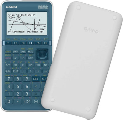 CALCUSO Sparkpaket: Casio Graph 25 E II + WYNGS Schutztasche dunkelgrau + Erweiterte Garantie von CA