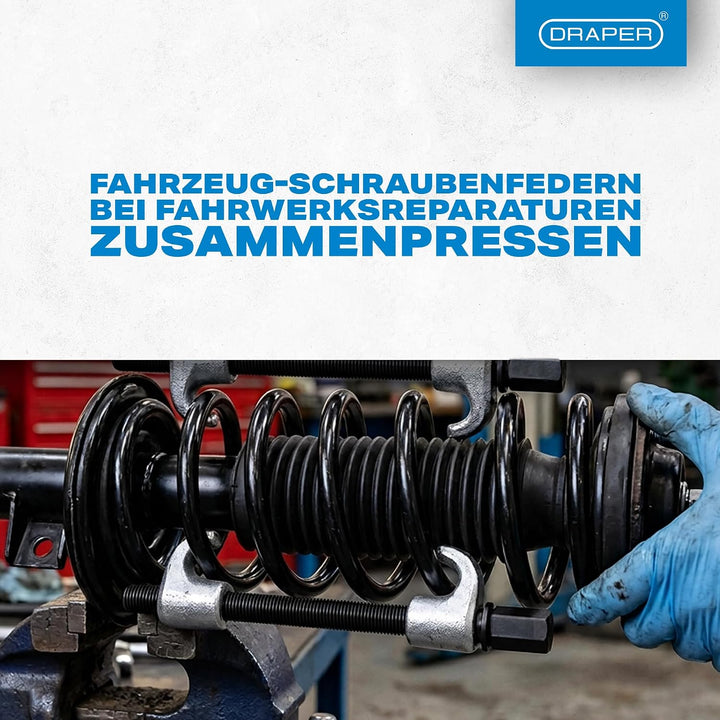Draper 14173 Federspanner 2 Stück, Silber