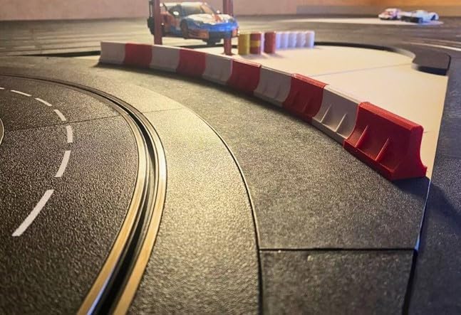 Pit Lane LEITPLANKE BOXENGASSE BOXENMAUER kompatibel für Slotcar Sturm Kind und Carrera 132 1:32