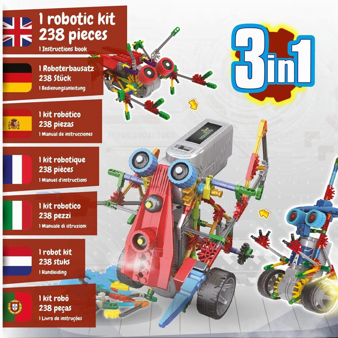 Science4you - Robotik Alfabot, Ein Roboter Bausatz mit 238 Stücke - Roboter Selber Bauen mit Dieser