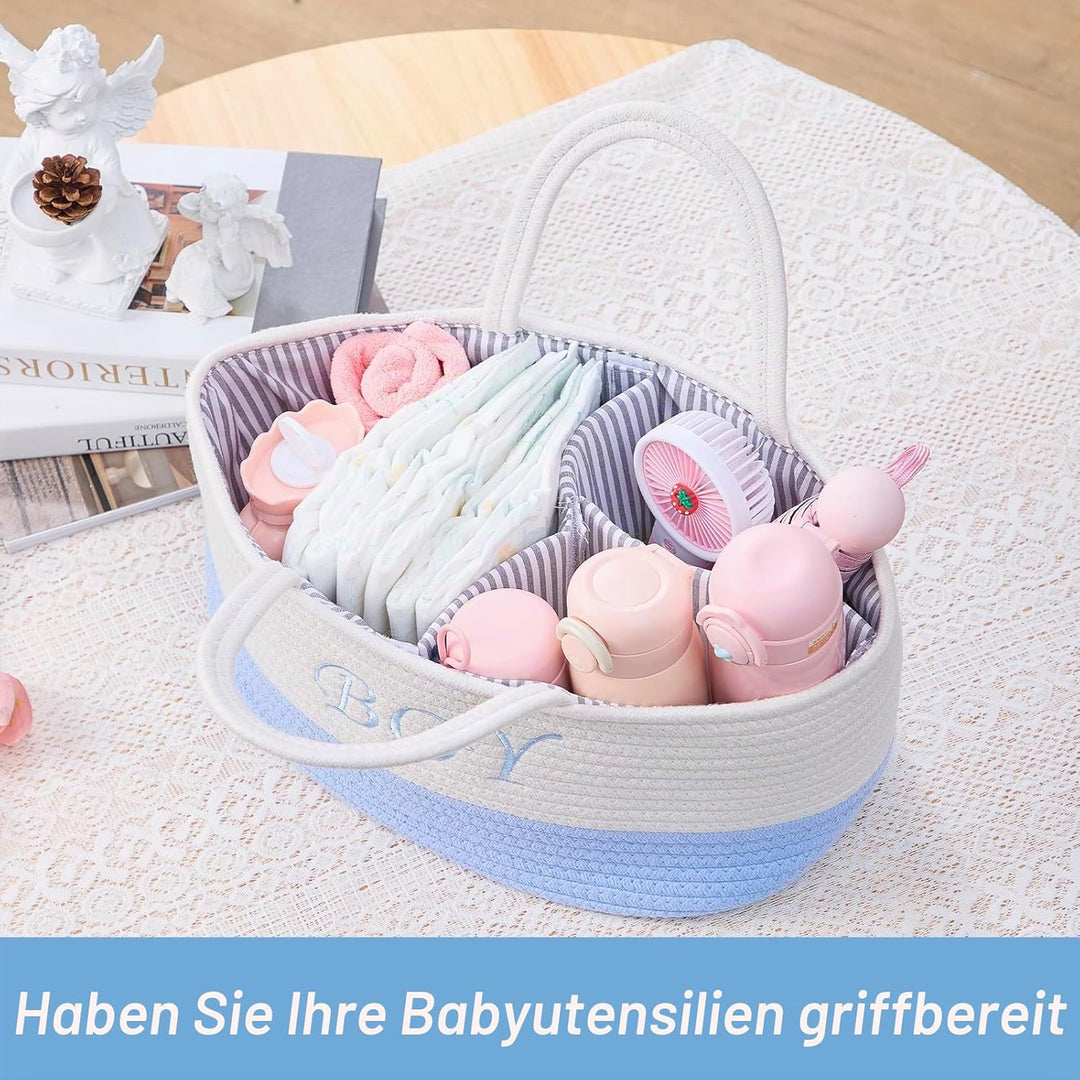 Folding table organizer, baby organizer basket, folding table storage basket, diaper Caddy with door