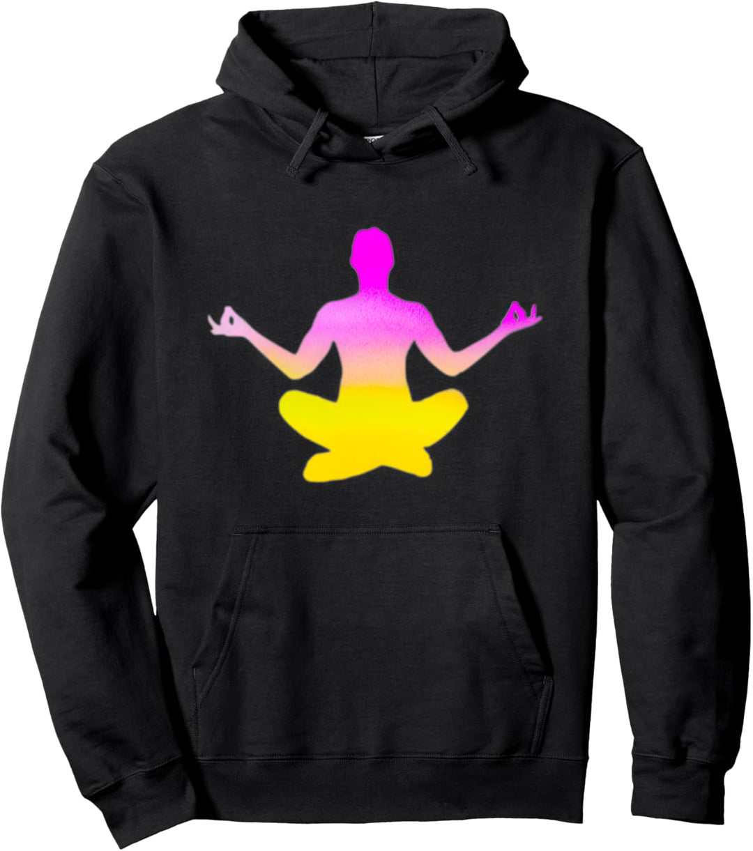 Schöne Yoga-Meditations-Pose Pullover Hoodie