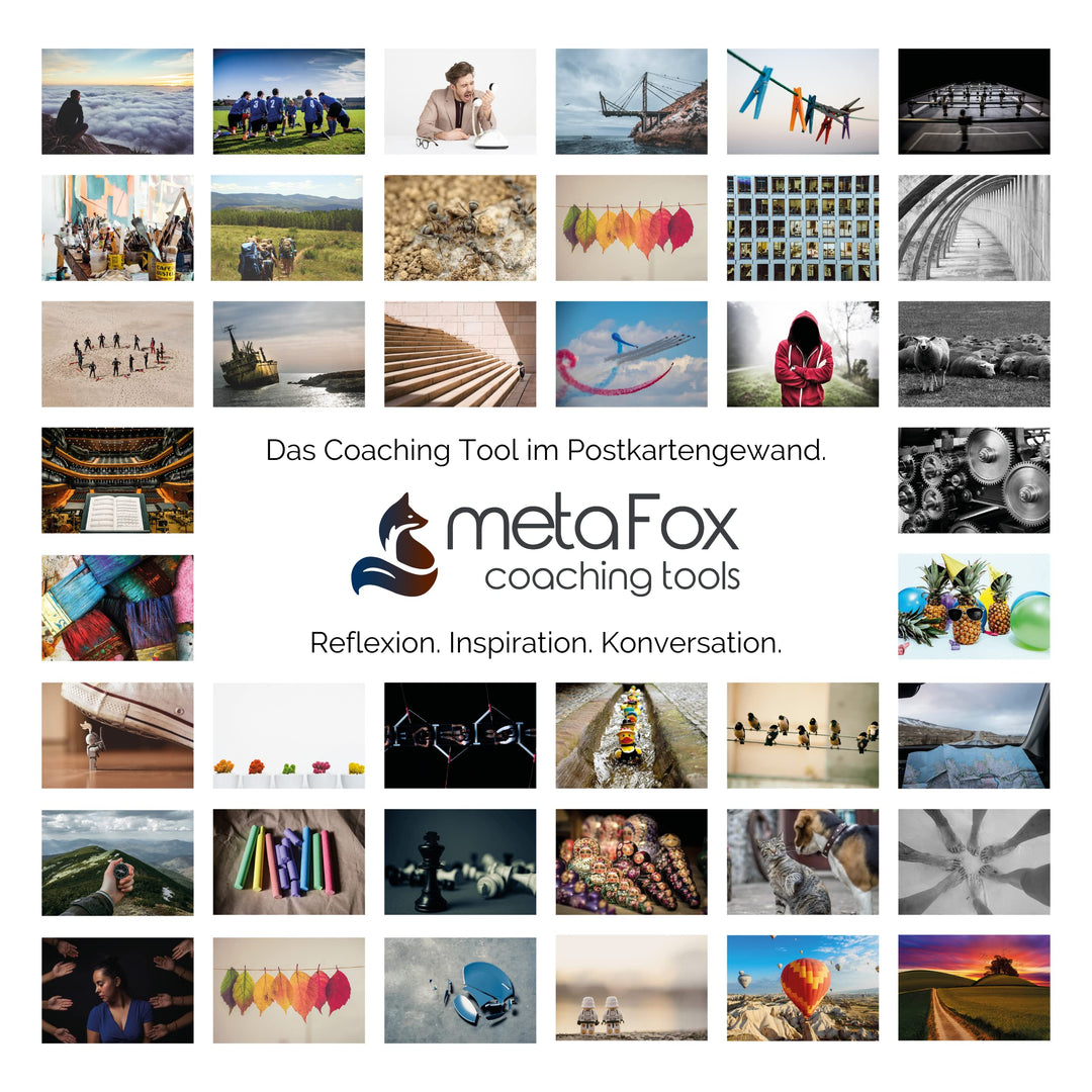 metaFox - ZUSAMMEN WACHSEN - Postkarten-Set der besonderen Art für Teambuilding & Teamentwicklung, m