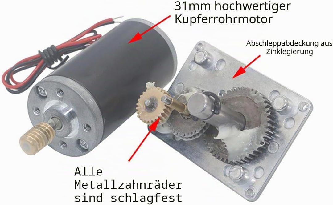 Fafeicy 12V 10RPM Schneckengetriebemotor, hohe Torsionsgeschwindigkeit - Reduzieren Sie die umschalt