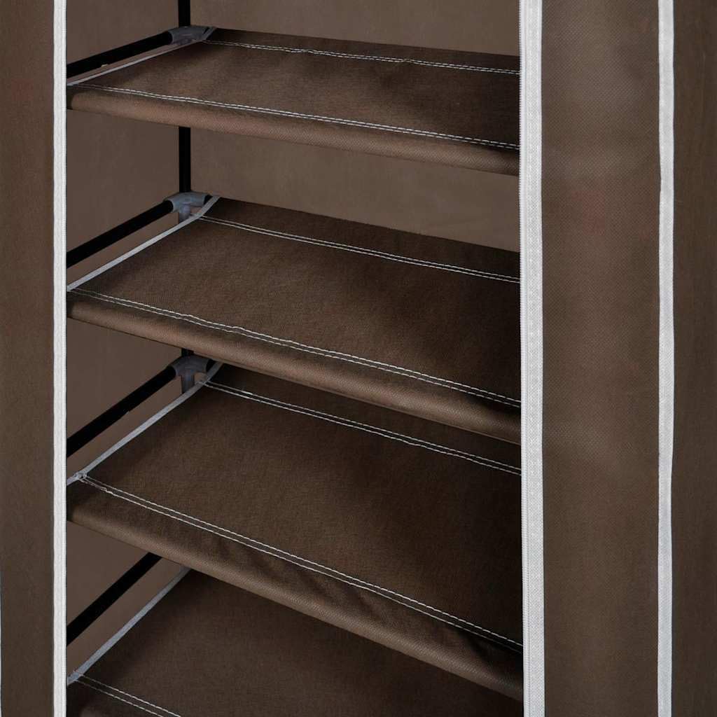 vidaXL Schuhschrank Schuhregal Schuhablage 5 Schicht 58 x 28 x 106 cm Braun Braun 58 x 28 x 106 cm,
