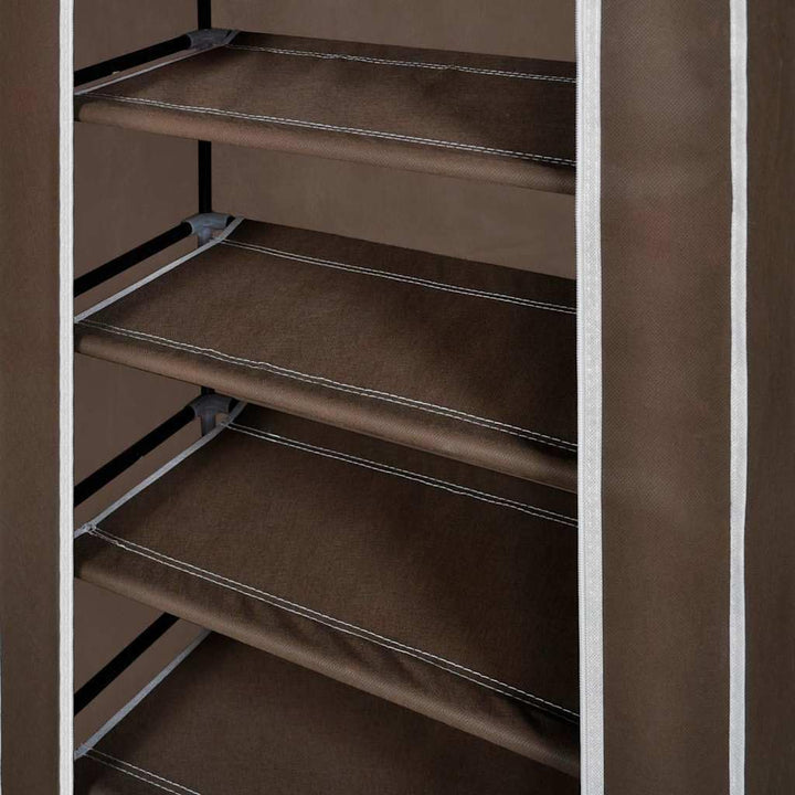 vidaXL Schuhschrank Schuhregal Schuhablage 5 Schicht 58 x 28 x 106 cm Braun Braun 58 x 28 x 106 cm,