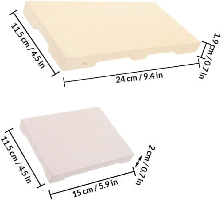 2 Stück Schmucklötbrett mit Wabenstruktur, Beige
