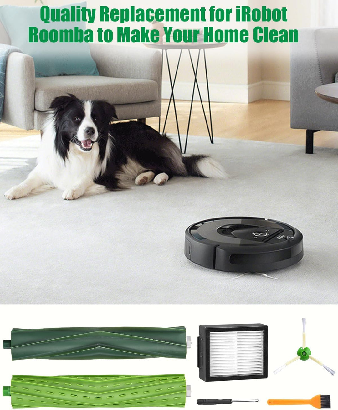 Ersatzteile für iRobot Roomba E/I/J Serie, i7 i7+ i3 i3+ i4 i4+ j7 j7+ E5 E6 Staubsauger, Bürsten Zu