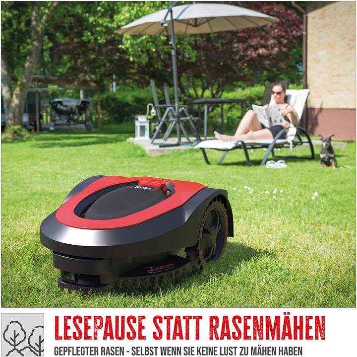 Güde Roboter Rasenmäher GRR 180.1 (Einstellbarer Arbeitsbereich 50m² bis 600m², 5-Fach einstellbare