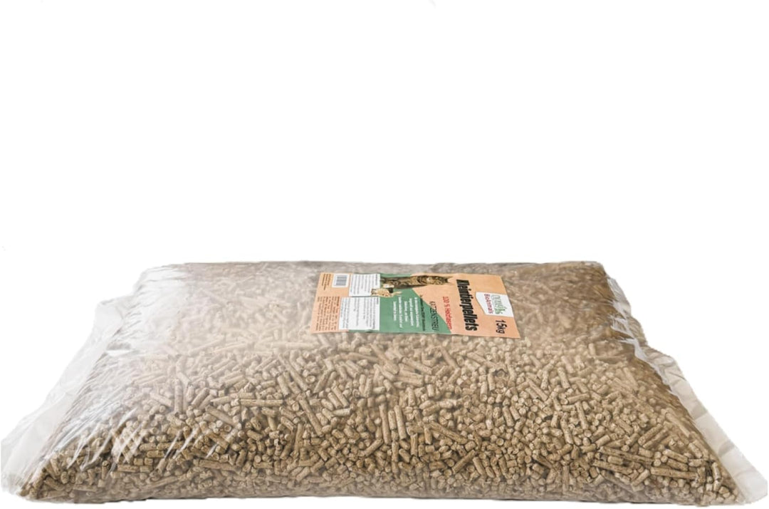 Kleintierstreu, Katzenstreu Holzpellets 15 kg (23 L) – 100% natürliche Einstreu für Katzen, Kaninche