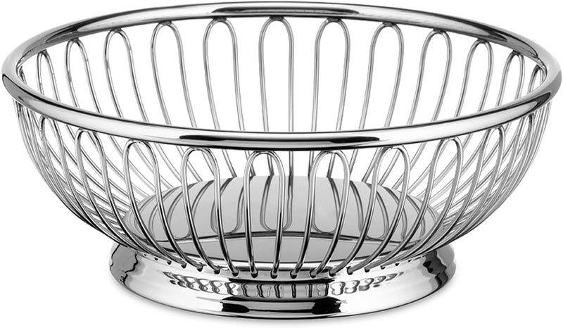 Alessi 826/15 - Runder Draht Design Korb aus Edelstahl 18/10, Poliert, Silber 6-Inch, 6-Inch