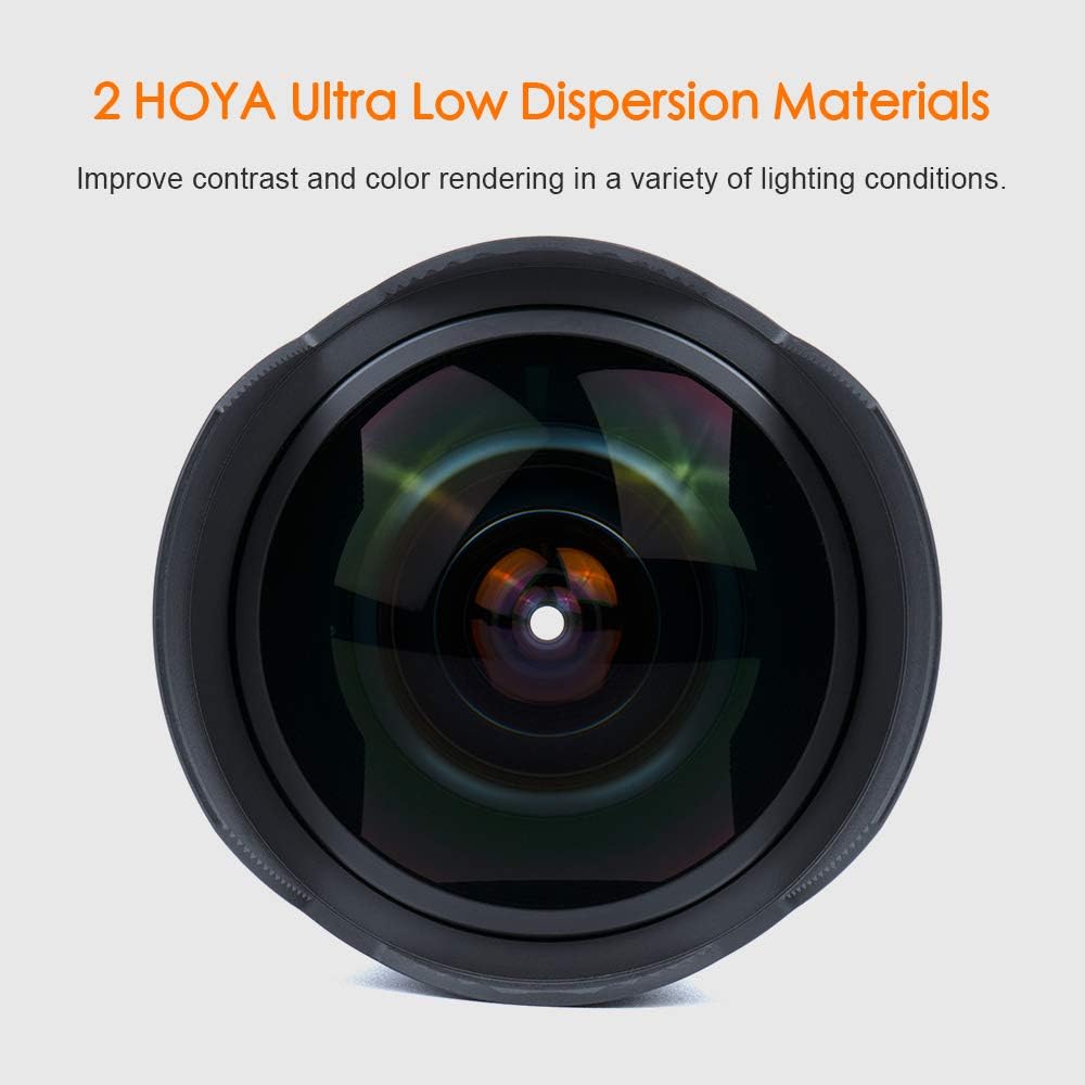 7artisans 7.5mm F2.8 II V2.0 Fisheye-Objektiv mit 190° Blickwinkel, für MFT-Kameras mit M4/3-Mount G