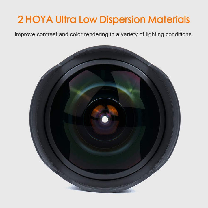 7artisans 7.5mm F2.8 II V2.0 Fisheye-Objektiv mit 190° Blickwinkel, für MFT-Kameras mit M4/3-Mount G