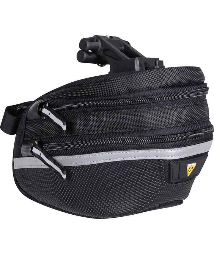 Topeak Satteltasche WedgePack II, Schwarz Large (18.5 x 13 x 11.5 cm, 1.25 - 1.65 L) Schwarz, Large