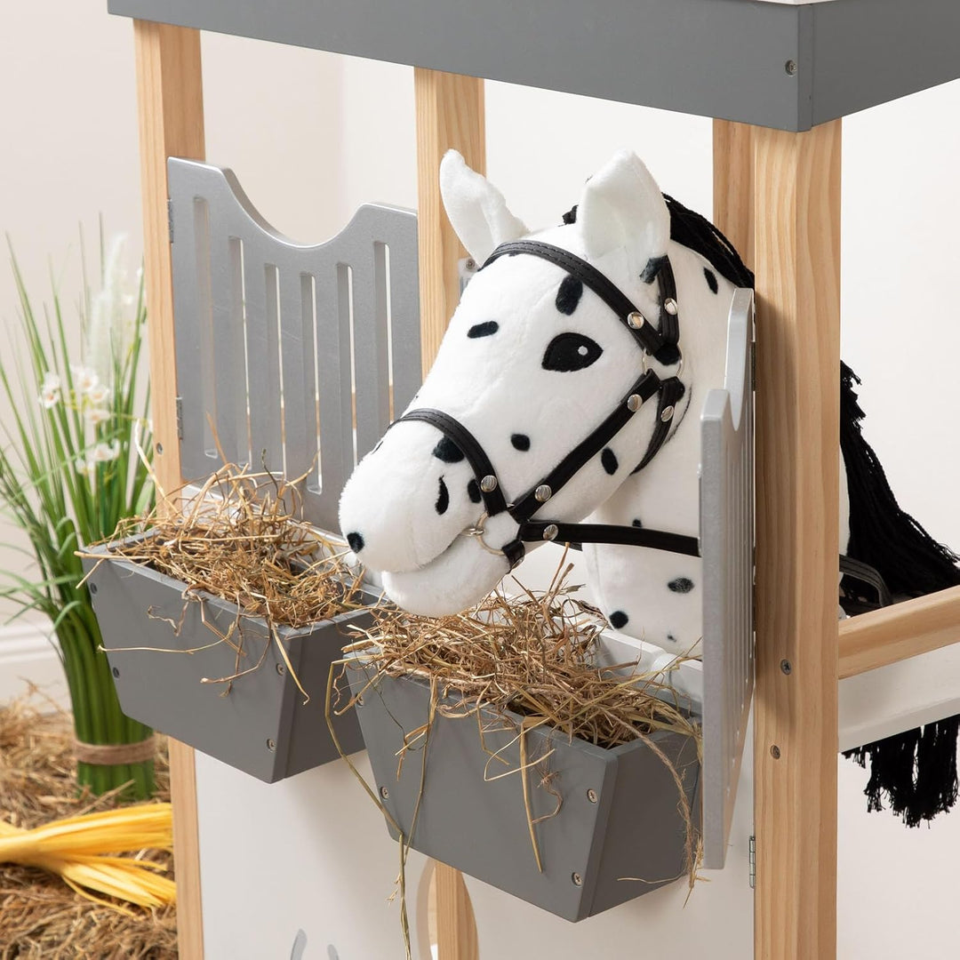 Ella & Piet® Hobby Horse Pferd Muffin mit Trense und Aufbewahrungsbeutel Steckenpferd Springpferd Sp
