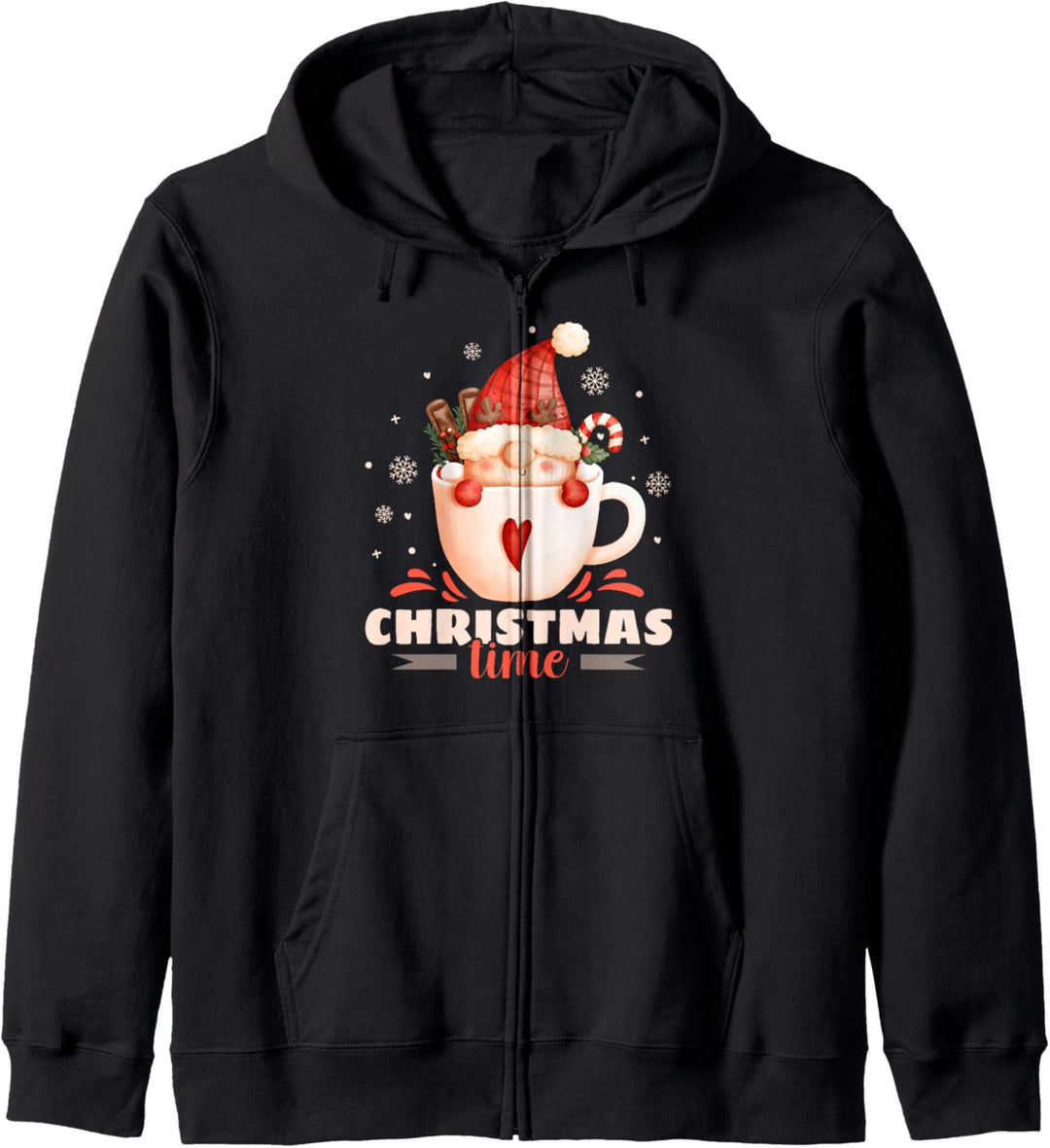 Weihnachts-Wichtel in einer Tasse, Christmas Time, Gnom Kapuzenjacke