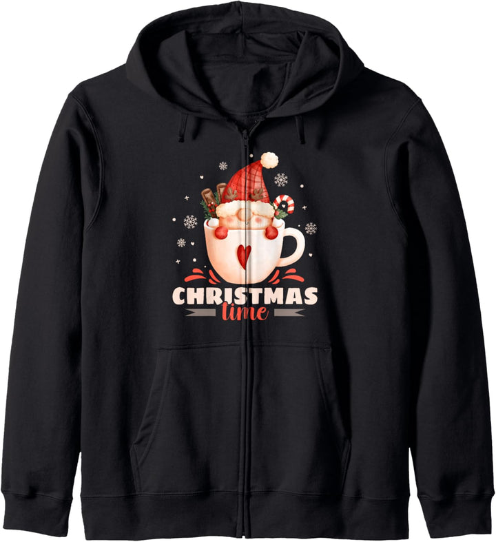 Weihnachts-Wichtel in einer Tasse, Christmas Time, Gnom Kapuzenjacke