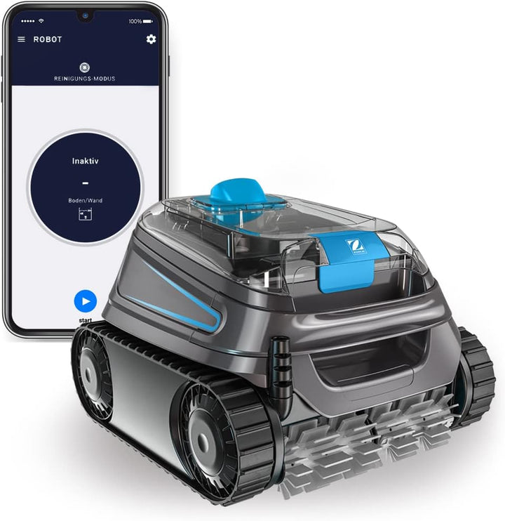 Automatischer Poolroboter Zodiac CNX 30 iQ, bis 12x6 m, reinigt Boden, Wände und Wasserlinie. App-St
