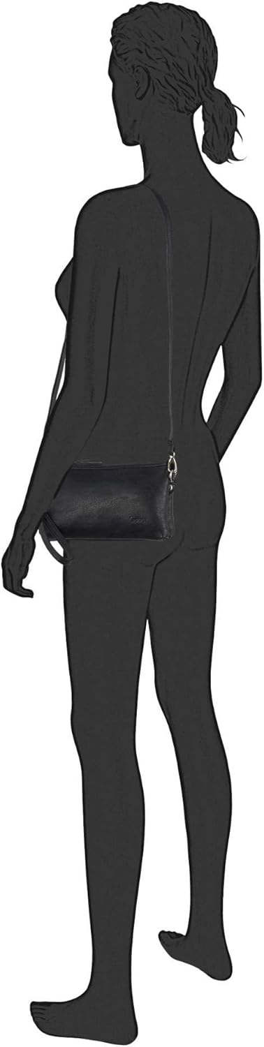 Gabor bags Emmy Damen Clutch Abendtasche Klein 22,5 x 4,5 x 13,5 Schwarz, 22,5 x 4,5 x 13,5 Schwarz