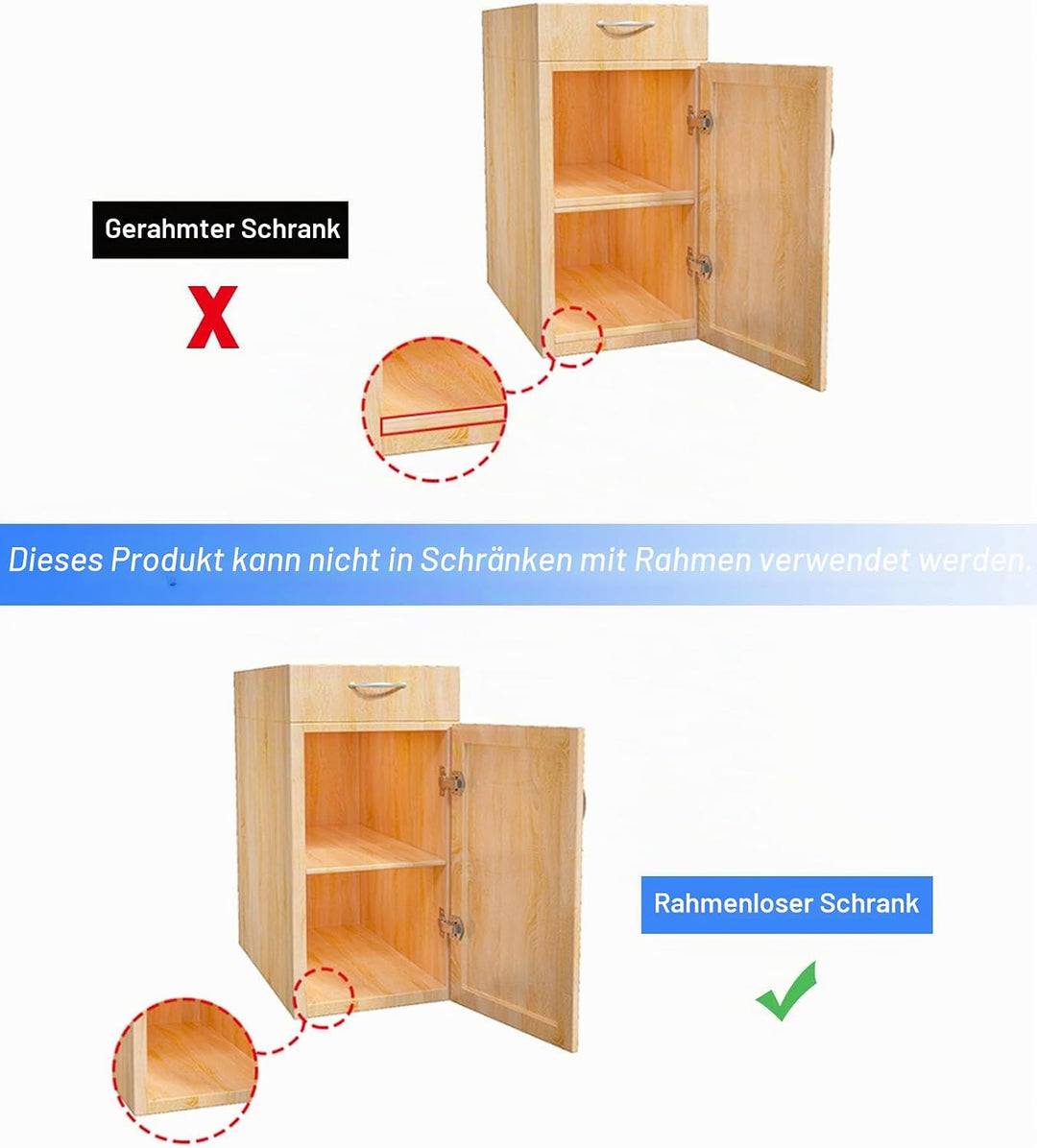 2 Ausziehbarer Schrank Organizer, Teleskopschublade Zum NachrüSten Kein Bohren Und Nageln Erforderli