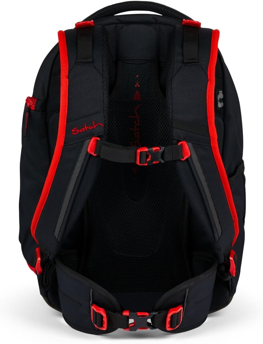 Satch Match Schulrucksack Set 3tlg. inkl. Schlamperbox und Sportbeutel Fire Phantom, Fire Phantom