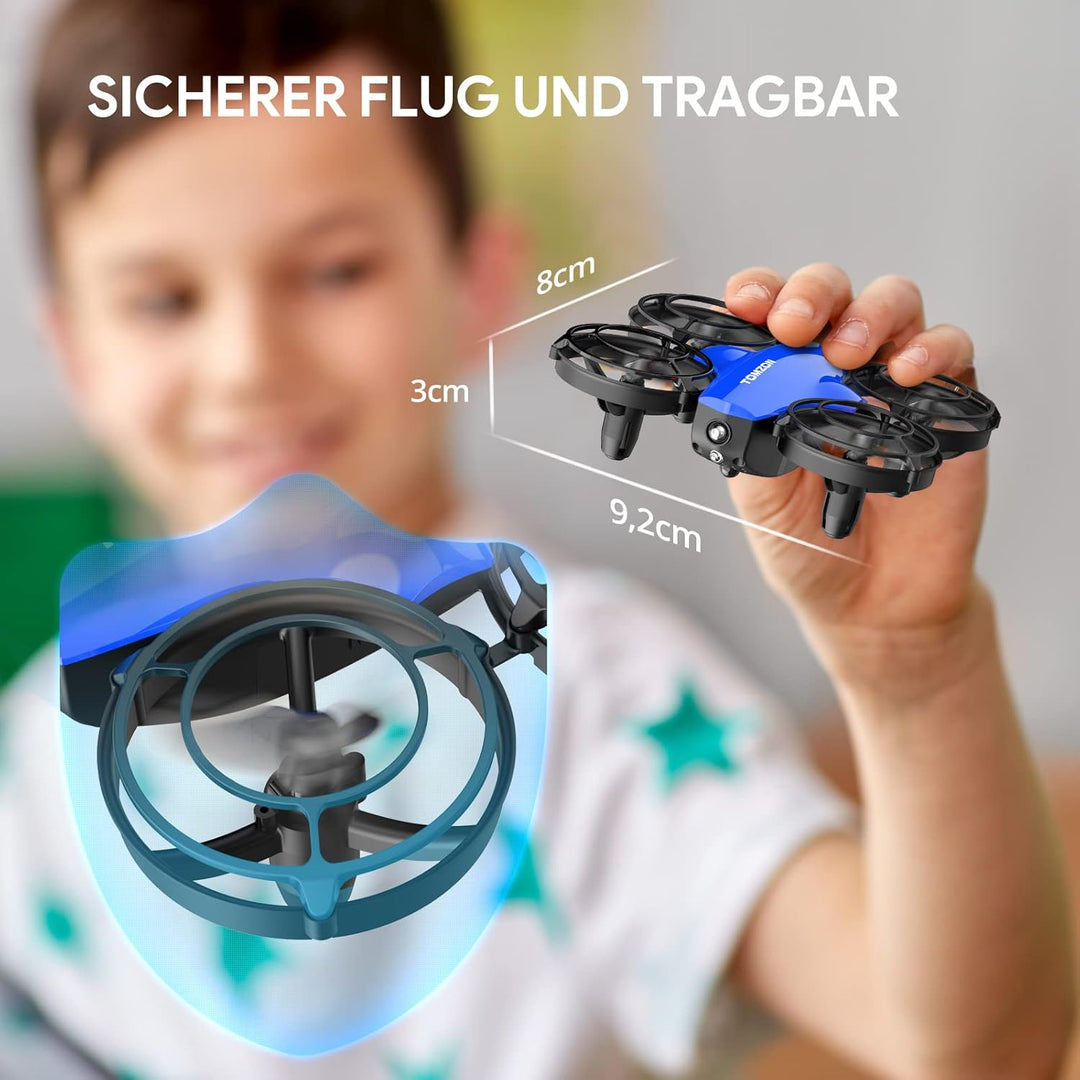 Tomzon mini Drohne für Kinder Anfänger, Flugzeug ferngesteuert mit Kampfmodus, RC Quadrocopter 24min