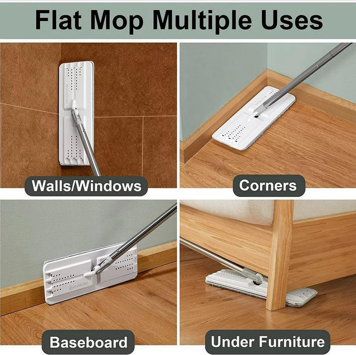 JOYMOOP Flache Wischmopp-Pads, Mikrofaser-Reinigungspads, waschbare Pads, Ersatz für JOYMOOP Flachmo