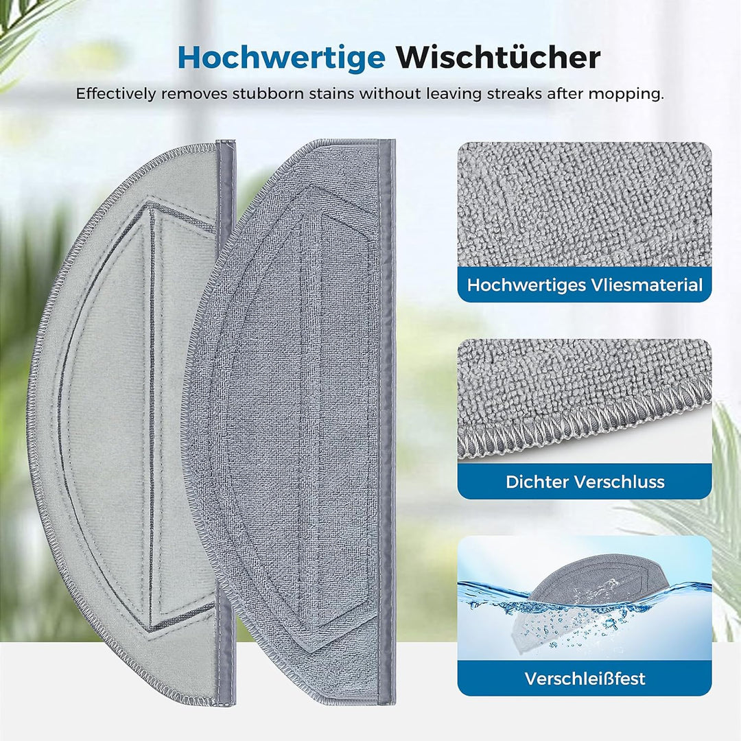 27 Stück Zubehör für Roborock Saros 20 Sonic Saugroboter | 2 Hauptbürste, 6 Staubbeutel, 6 Filter, 4