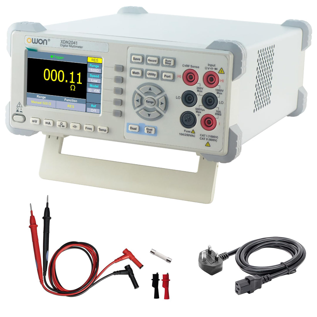 OWON XDM2041 Tischmultimeter mit 3,7 Zoll 55.000 Count True RMS Ultraleichter digitaler Multitester