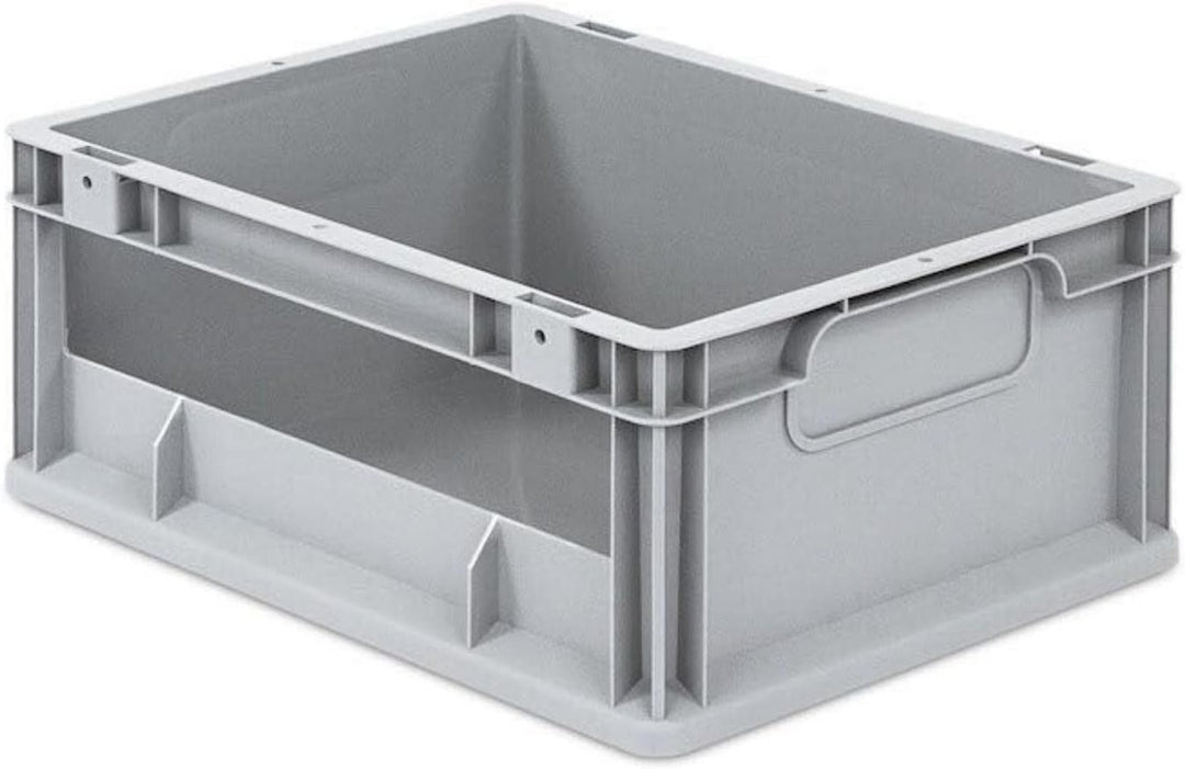 Mega Deal | 10x Proregal Eurobox NextGen Insight | Seite offen | HxBxT 17x30x40 cm | Grau HxBxT 17x3