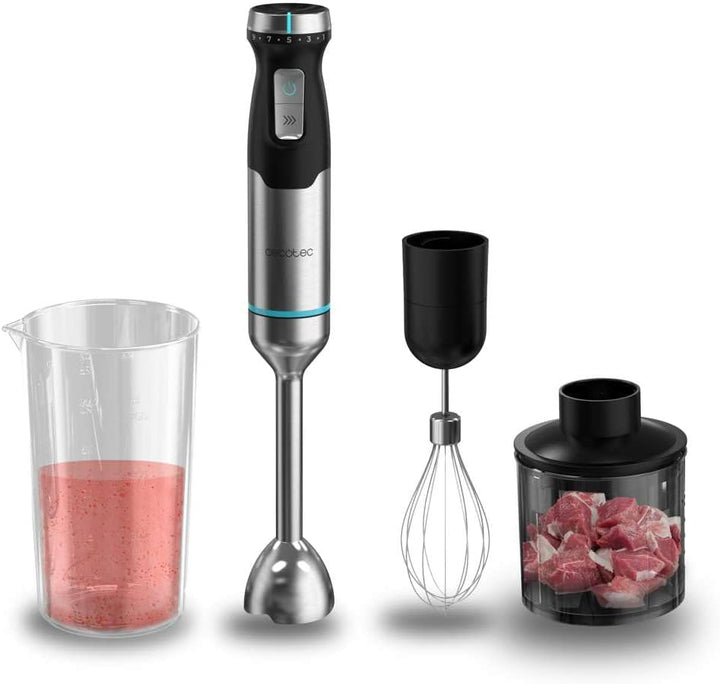 Cecotec Power Pulsar 2300MAX Handmixer Cream & Crush, max. Leistung 2300 W, 4-Blatt-Klingen mit schw