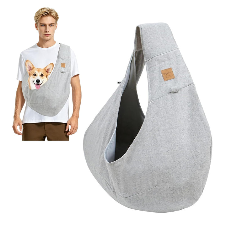 PETCUTE Hundetasche für Kleine Hunde bis 6 kg,Freihändig, Atmungsaktiv,Hundetragetasche mit Tasche,S