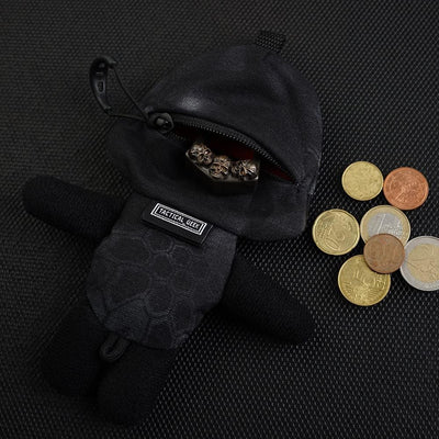 TACTICAL GEEK EXT1 EDC Münzbörse Puppenform Kleingeldbörse Mini Geldbeutel für Damen und Herren Bequ