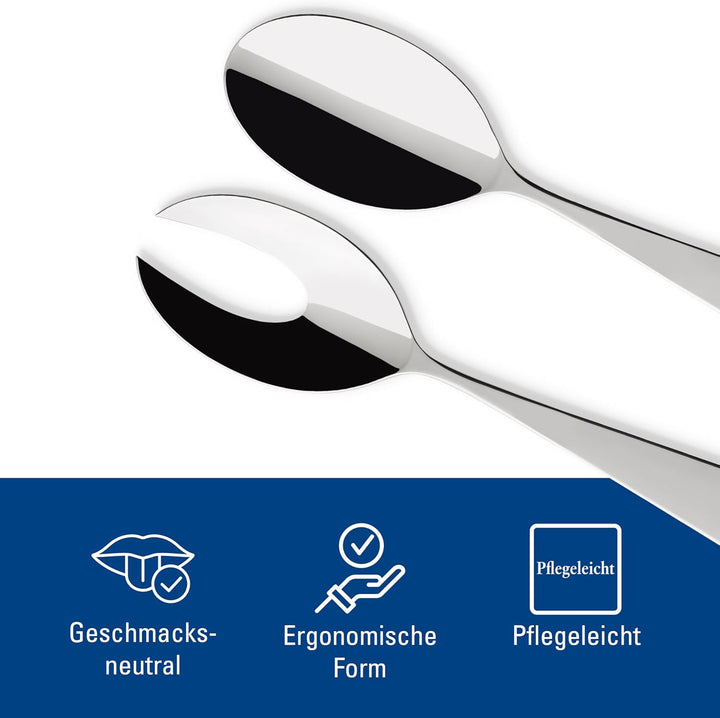 Villeroy & Boch Villeroy und Boch Sereno XXL Salatservier-Set, 2-teilig, Edelstahl Besteckset für Sa
