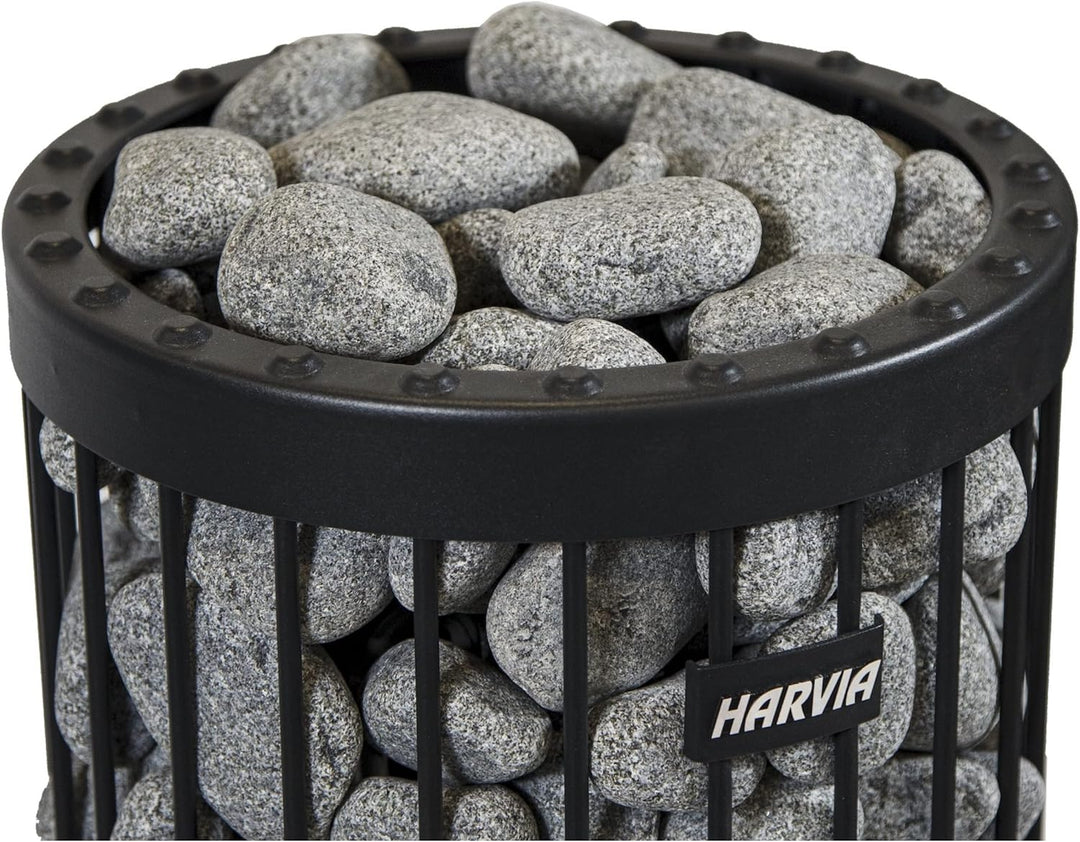 Sentiotec Saunasteine 15 kg rund für Saunaofen Finnische Saunasteine 5-10