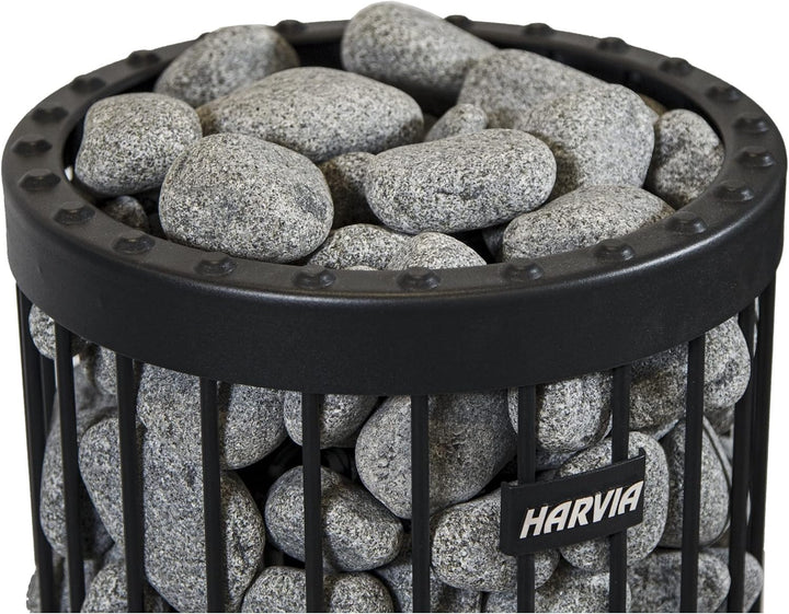Sentiotec Saunasteine 15 kg rund für Saunaofen Finnische Saunasteine 5-10