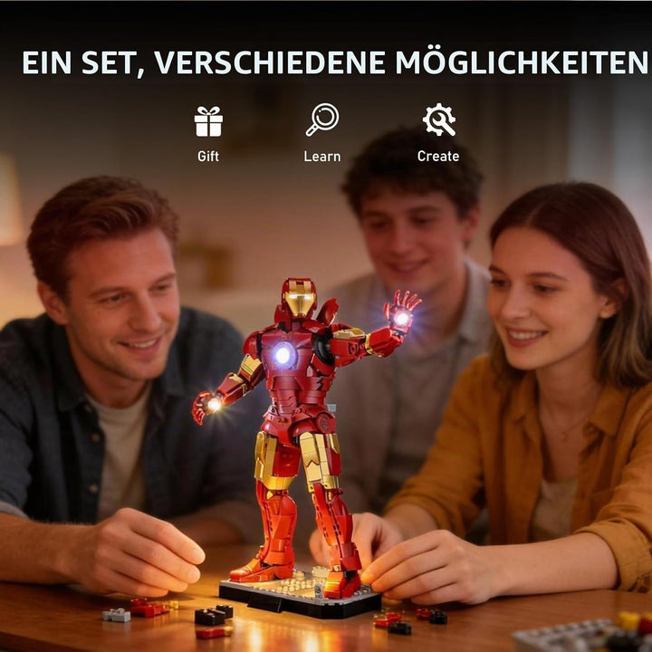 BRIKSMAX LED Beleuchtung für LEGO Architecture Iron Man Mark 3 Sammleredition 76344, kompatibles Lic