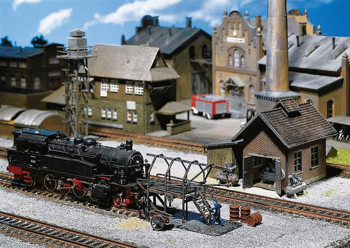 FALLER 120139 - Kompressorhaus, Rohrblasgerüst, Schürhakengestell
