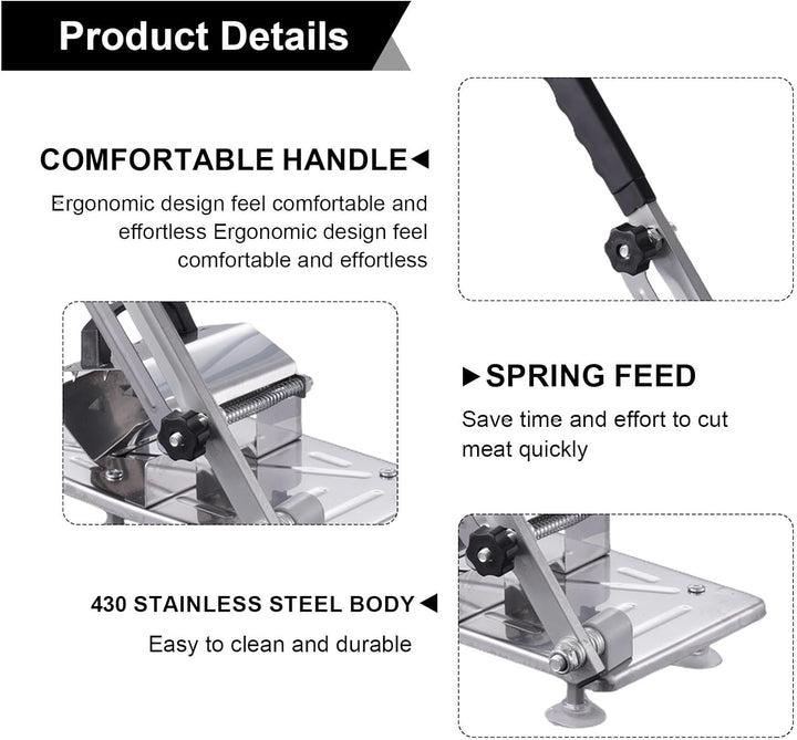 Gefrorener Fleischschneider, manueller Fleischschneider | Allesschneider Fleischschneider Fleischsch