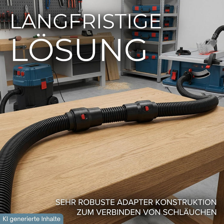 passend für Bosch Click&Clean Verbinder Schlauch Muffe Staubsaugerschlauch Adapter für Staubsauger