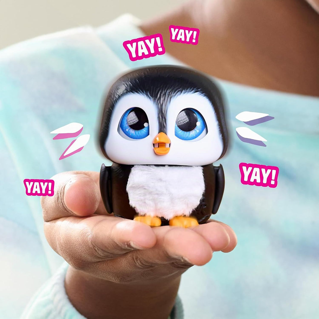 Just Play furReal Handfuls – Shy, der Pinguin, 8,9 cm grosses, interaktives Spielzeug für Jungen, Mä