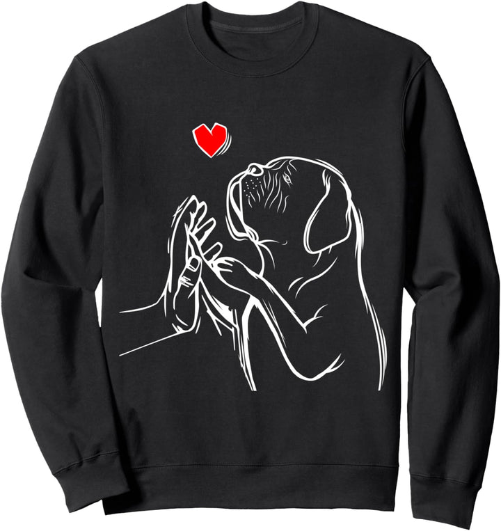 Dogue de Bordeaux Bordeauxdogge Hunde Frauchen Sweatshirt